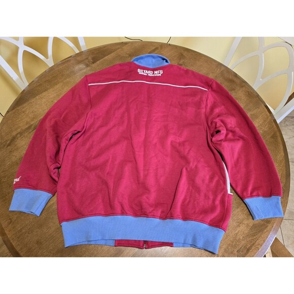 Gilyard Mfg 2XL Red Blue Full Zip Sweatshirt Logo Hip Hop Urban NWT Super Rare - Picture 3 of 17